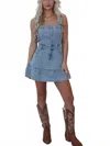 Hope & Sunshine Charlie Dress In Light Wash Denim In Blue