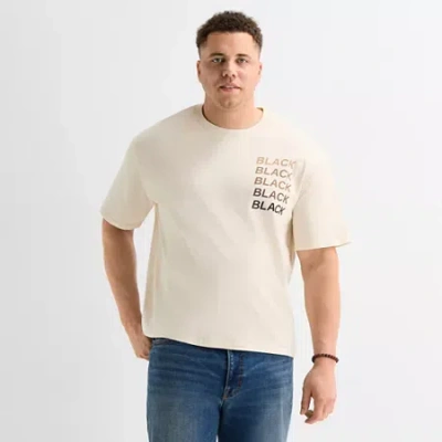 Hope & Wonder Mens Crew Neck Short Sleeve Big And Tall T-shirt In Neutral
