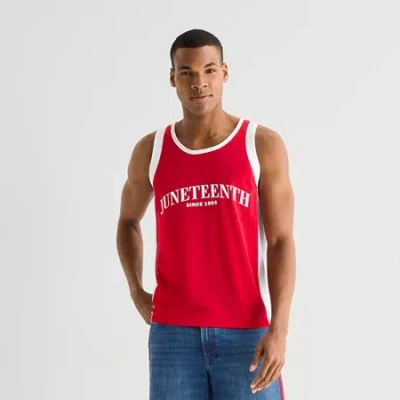 Hope & Wonder Mens Crew Neck Short Sleeve Jersey In Red