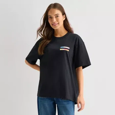 Hope & Wonder Mens Crew Neck Short Sleeve T-shirt In Black