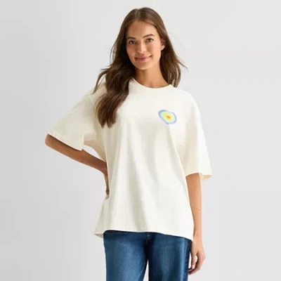Hope & Wonder Mens Crew Neck Short Sleeve T-shirt In Silver