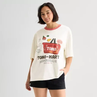 Hope & Wonder Mens Crew Neck Short Sleeve T-shirt In White
