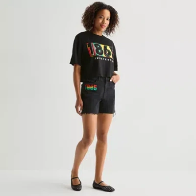 Hope & Wonder Womens Denim Short In Black