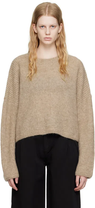 Hope Beige Aperto Sweater In Beige Alpaca Blend