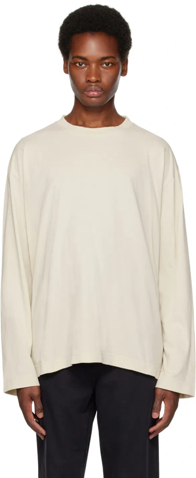 Hope Beige Flame Long Sleeve T-shirt In Light Beige