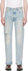 Hope Blue Bootcut Jeans In Dirty Blue Vintage