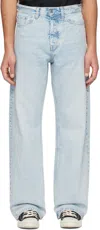 Hope Blue Bootcut Jeans In Pale Blue Vintage
