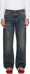 Hope Blue Relaxed Bootcut Rush Jeans In Blue