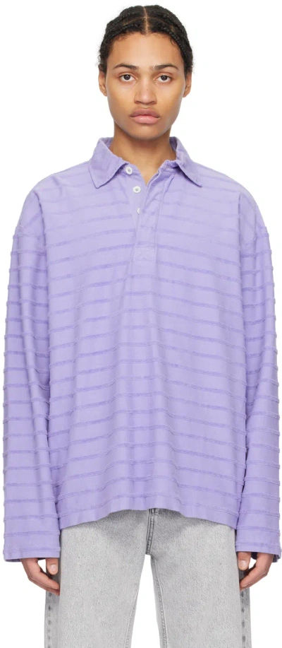 Hope Blue Rugby Polo In Lavender Blue