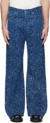 Hope Blue Skid Jeans In Blue Fluffy Denim