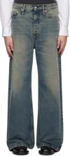 Hope Blue Skid Jeans In Mid Blue Dirty