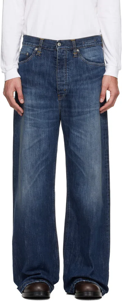 Hope Blue Wide-leg Skid Jeans