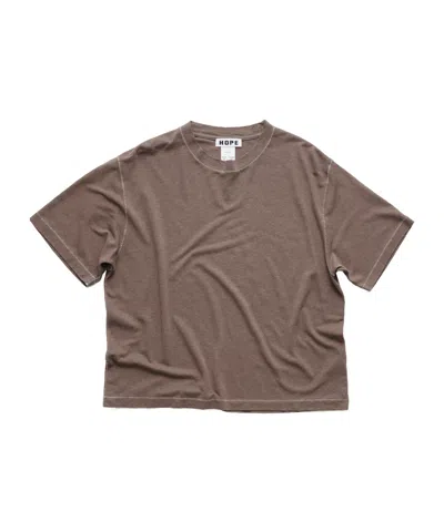 Hope Boxy T-shirt In Brown