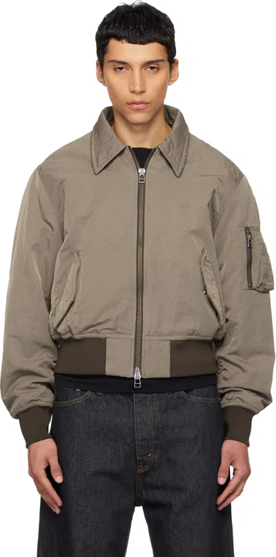 Hope Brown Camp Bomber Jacket