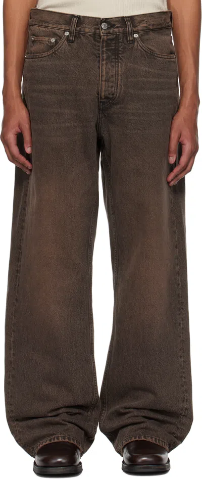 Hope Brown Criss Jeans In Vintage Black Dirt