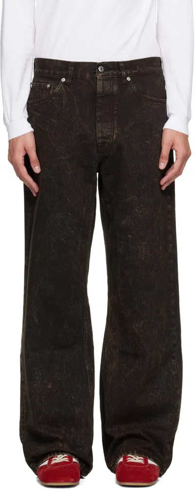 Hope Brown Loose-fit Criss Jeans In Multi
