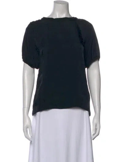 Pre-owned Hope Crew Neck Short Sleeve Top In Black