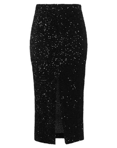 Hope Fashion Woman Midi Skirt Black Size S Polyester