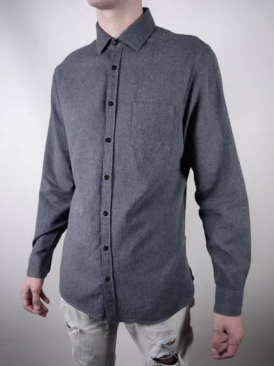 Pre-owned Hope Flannel Narrow Fit Grey Long Sleeve Shirt