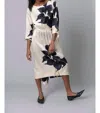 Hope For Flowers Bustle Chemise Dress In Black Calla Lillies In Multi