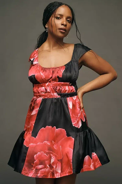 Hope For Flowers By Tracy Reese Cap-sleeve Party Mini Dress In Multicolor