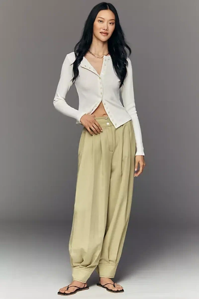 Hope For Flowers By Tracy Reese Cuffed Harem Pants In Green
