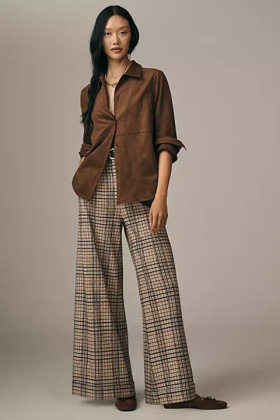 Hope For Flowers By Tracy Reese Cuffed Trouser Pants In Brown