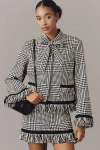 Hope For Flowers By Tracy Reese Fringe Bow Jacket In Gray