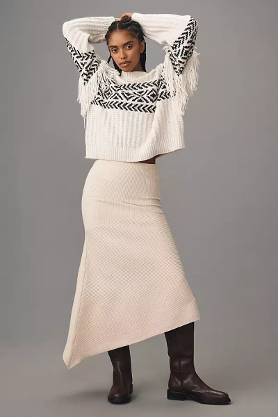 Hope For Flowers By Tracy Reese High-low Skirt In Beige