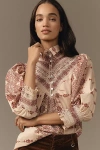 Hope For Flowers By Tracy Reese Hope For Flowers By Tracy Reece Soft Smocked Shirt Top In Multicolor