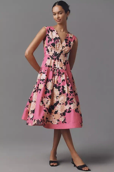 Hope For Flowers By Tracy Reese Sleeveless Plunge-neck Midi Dress