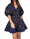 Hope For Flowers Dropped Waist Mini Dress In Kiki Floral In Blue