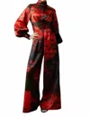 Hope For Flowers Full Sleeve Jumpsuit In Firecracker