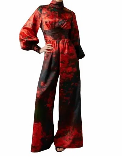 Hope For Flowers Full Sleeve Jumpsuit In Firecracker