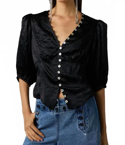 Hope For Flowers Soft Corset Blouse In Black