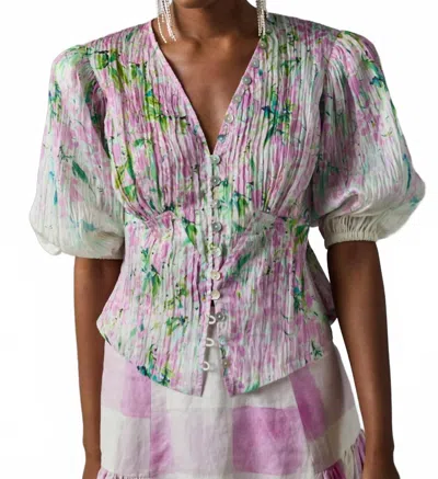 Hope For Flowers Soft Corset Blouse In Lilac Labernum