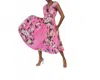 Hope For Flowers Tucked Waist Frock Dress In Candy Bouquet In Pink