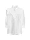 HOPE FOR FLOWERS WOMEN'S PUFF-SLEEVE SMOCKED BLOUSE