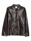 Hope For Men Saturn Leather Jacket In Brown