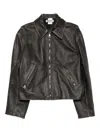 Hope For Men Void Leather Jacket In Black
