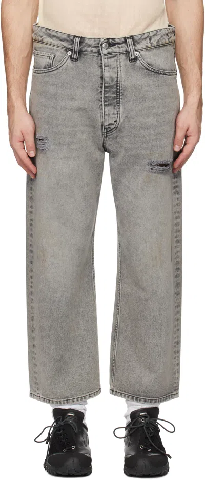 Hope Gray Drop Jeans In Grey Vintage