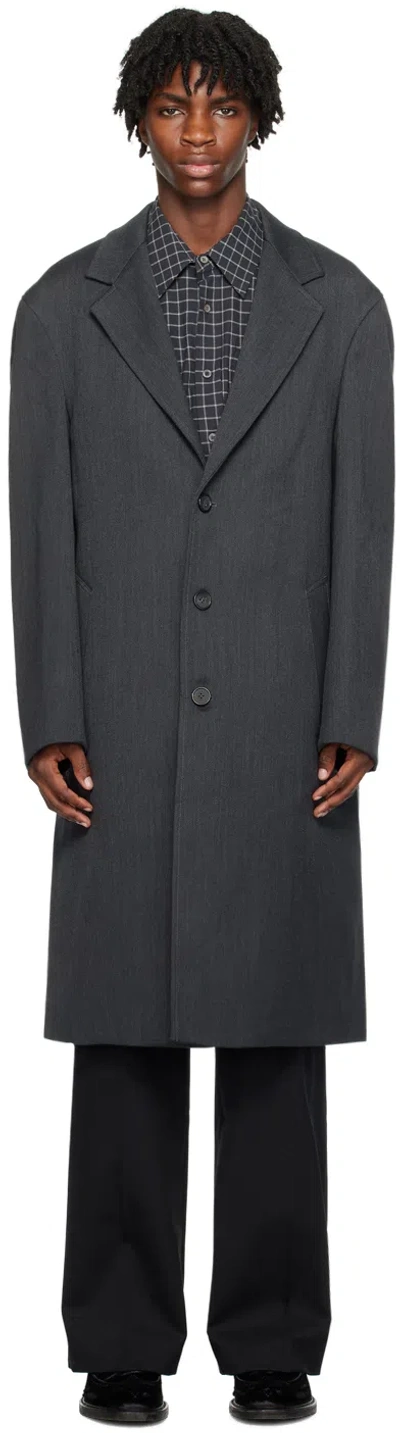 Hope Gray Gate Coat In Dark Grey Melange