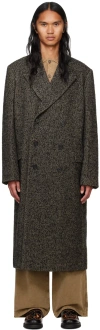 Hope Gray Herringbone Time Coat In Grey Herringbone