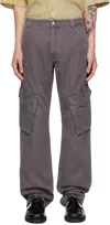 Hope Gray Rush Cargo Pants In Granite Grey