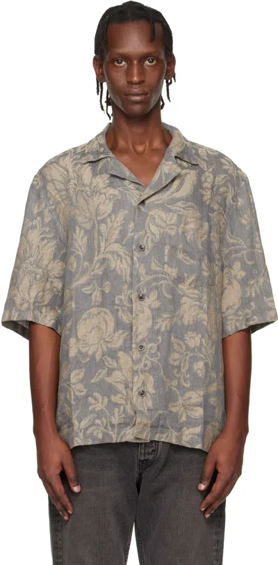 Hope Gray Short-sleeve Shirt In Blue