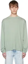 Hope Green Long Sleeve T-shirt In Ash Green Jersey