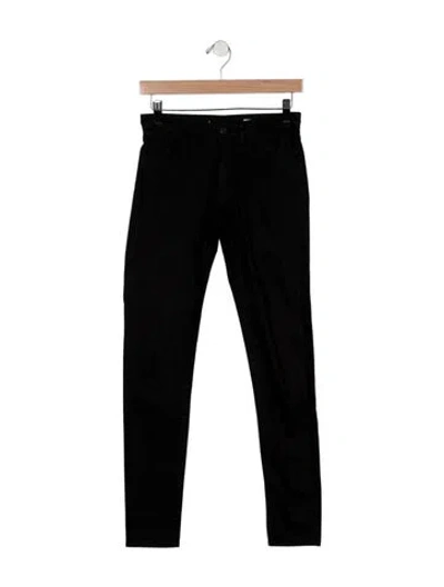 Pre-owned Hope High-rise Skinny Leg Jeans In Black