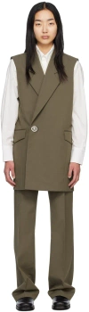 Hope Khaki Prime Minidress In Khaki Green Twill