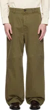Hope Khaki Workwear Trousers In Green