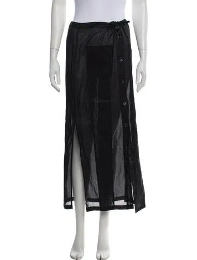 Pre-owned Hope Long Skirt In Black